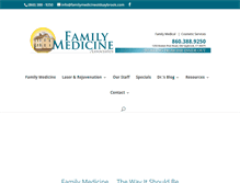 Tablet Screenshot of familymedicineoldsaybrook.com